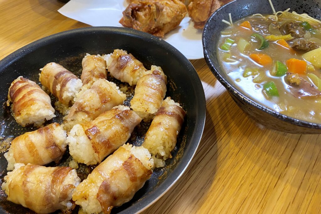 夕食の様子